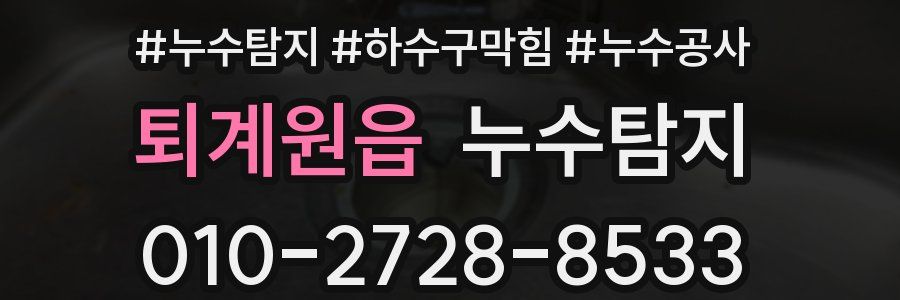 퇴계원읍 누수탐지업체