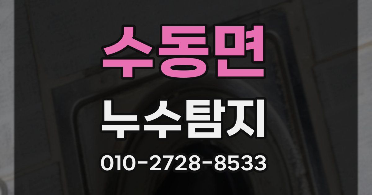 수동면 누수공사