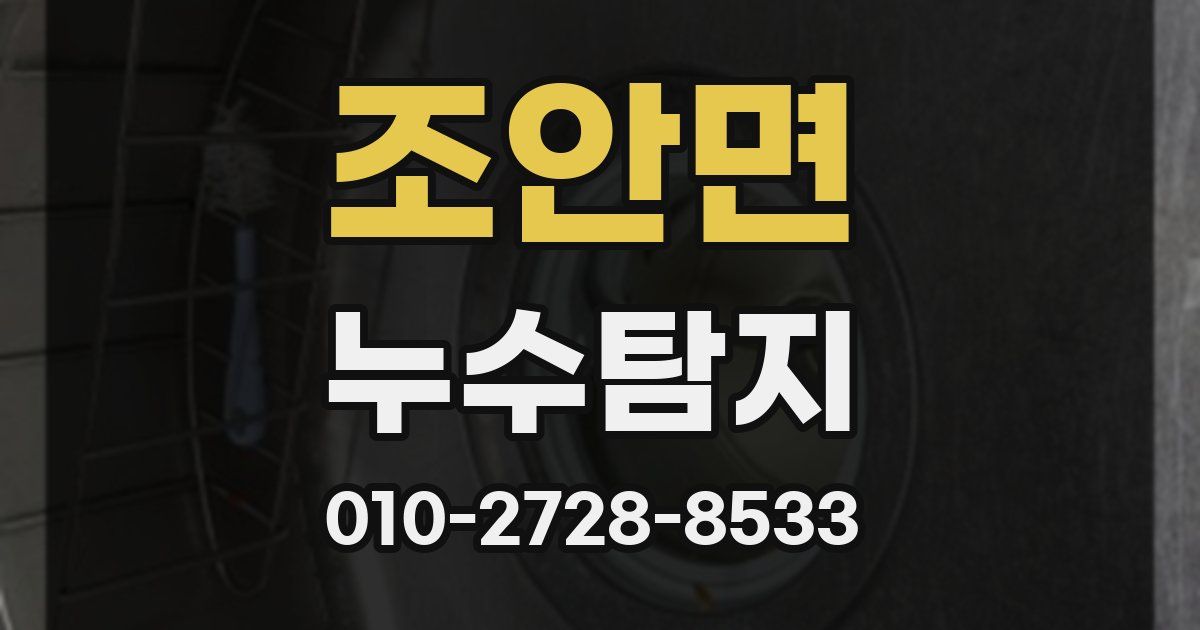 조안면 누수공사