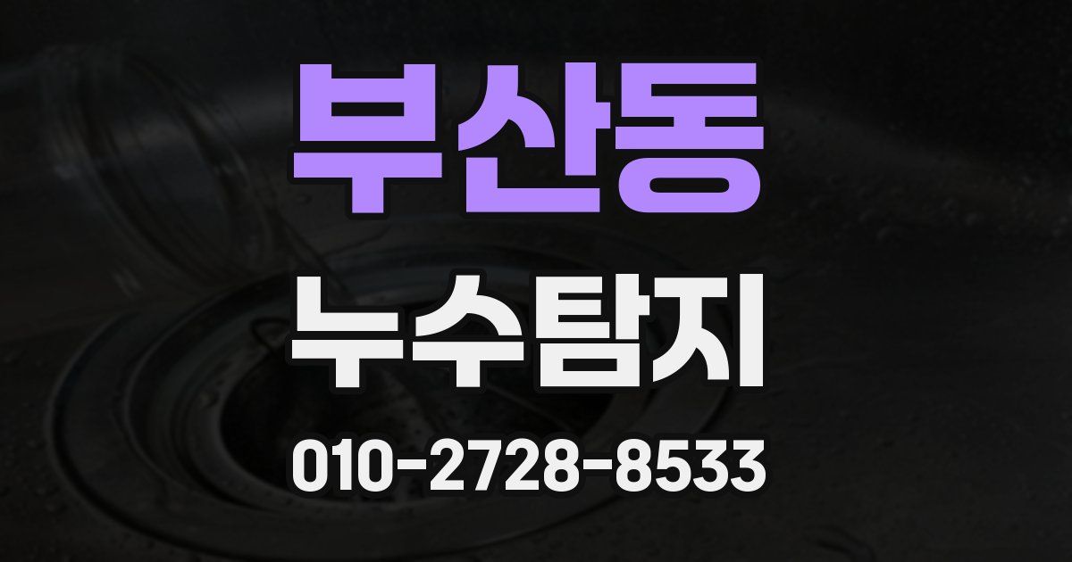 부산동 누수공사
