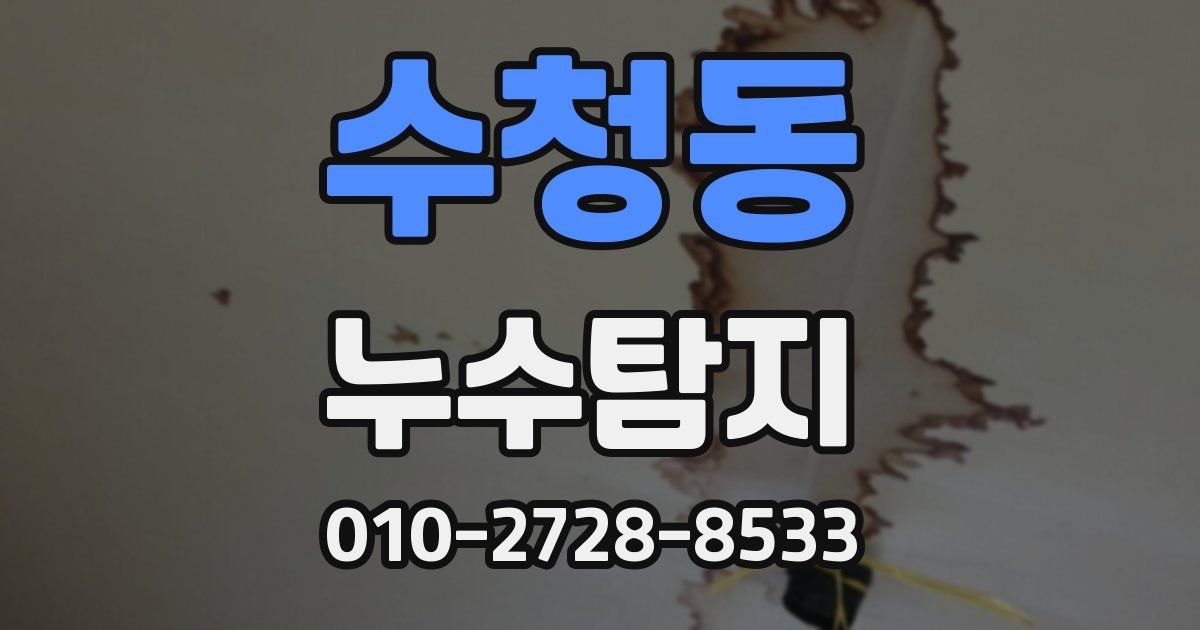 수청동 누수공사