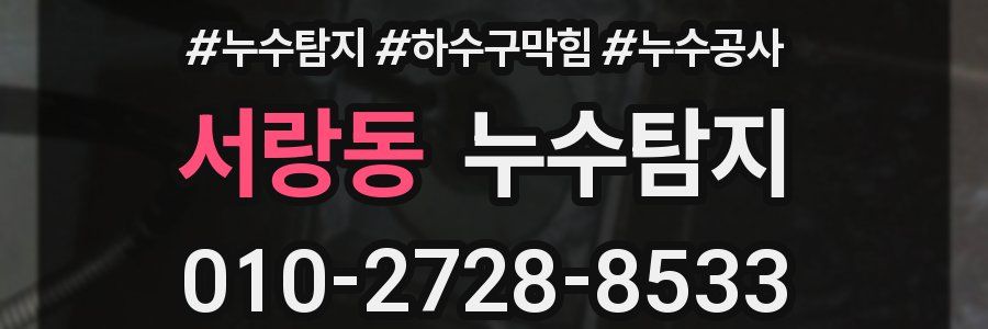 서랑동 누수탐지업체