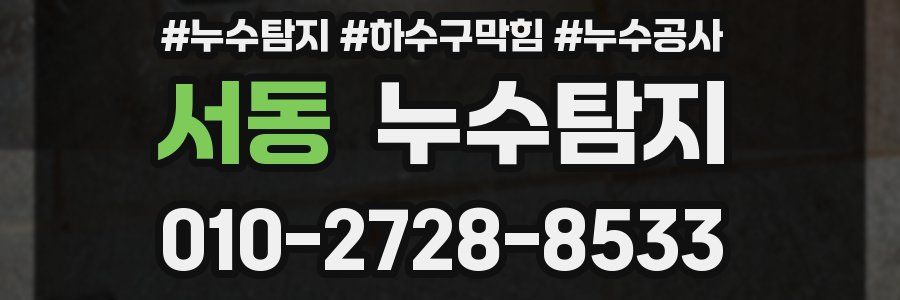 서동 누수탐지업체