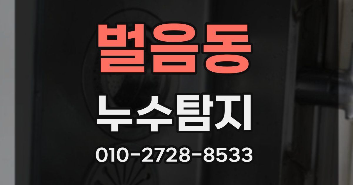 벌음동 누수공사