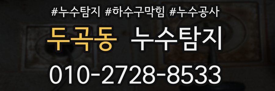 두곡동 누수탐지업체