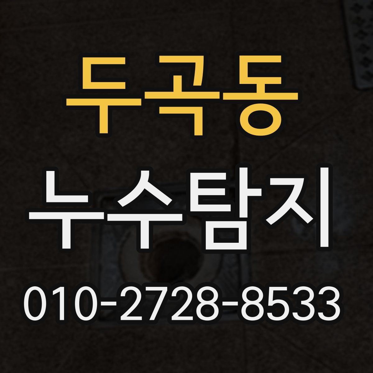 두곡동 누수탐지
