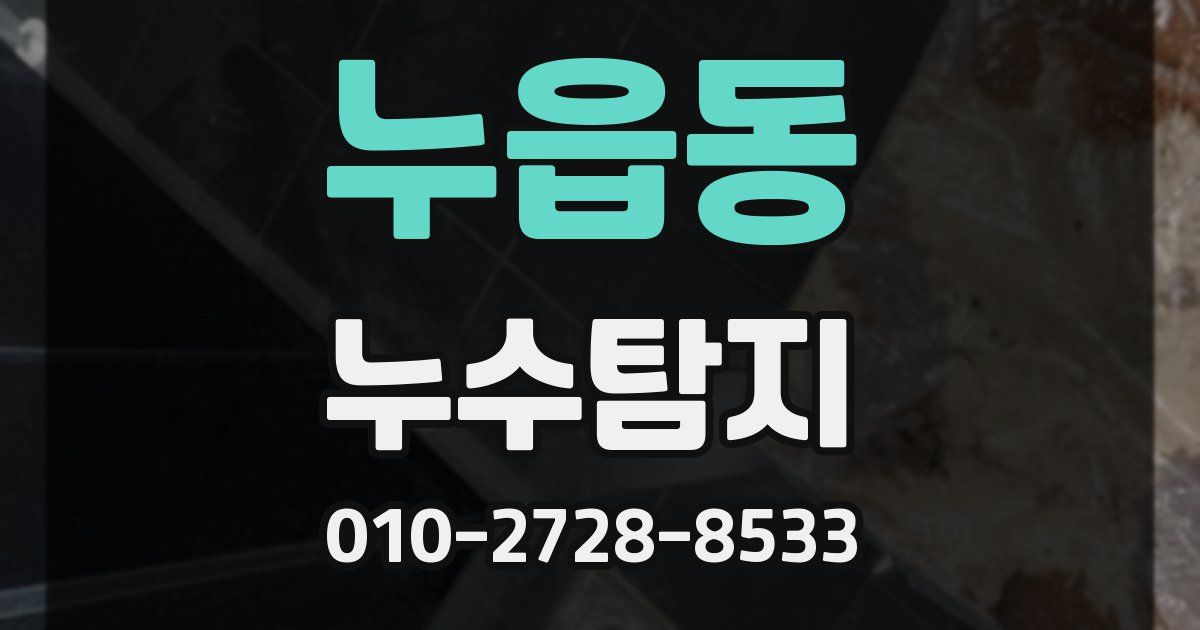 누읍동 누수공사