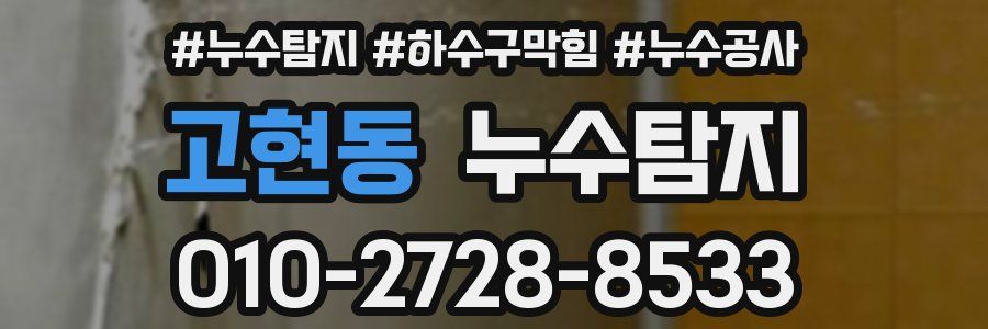 고현동 누수탐지업체