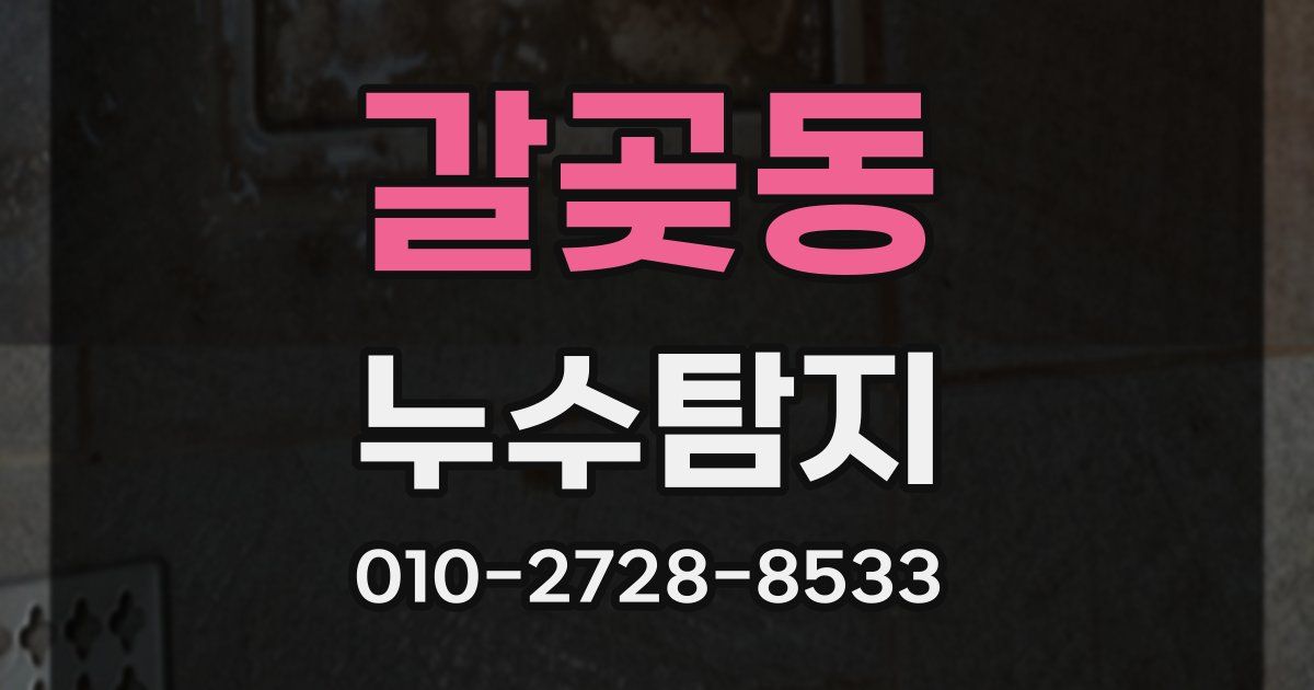갈곶동 누수공사