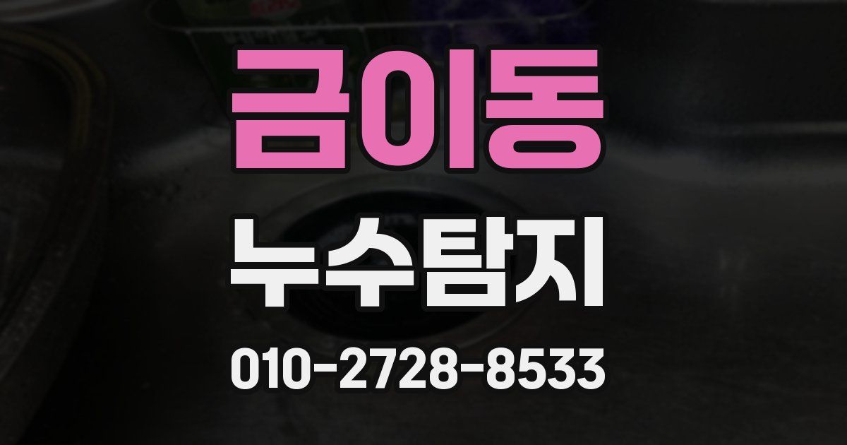 금이동 누수공사