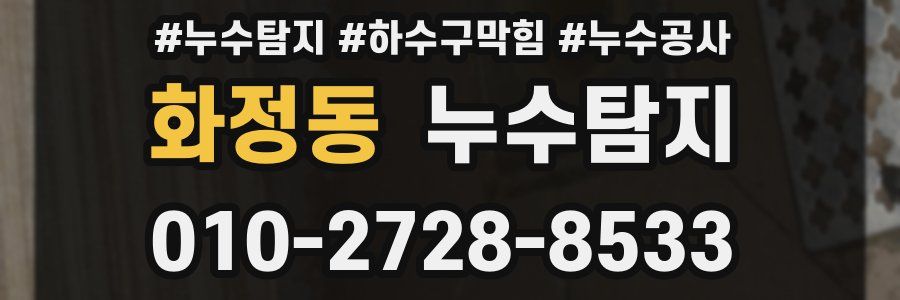 화정동 누수탐지업체