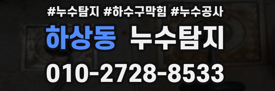 하상동 누수탐지업체
