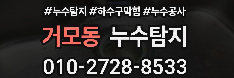 거모동 누수탐지업체
