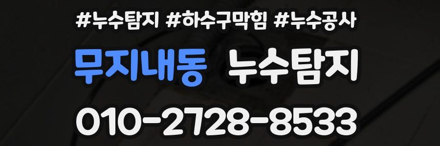 무지내동 누수탐지업체
