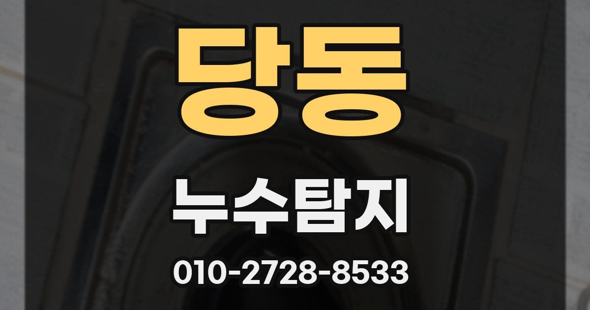당동 누수공사