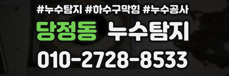 당정동 누수탐지업체