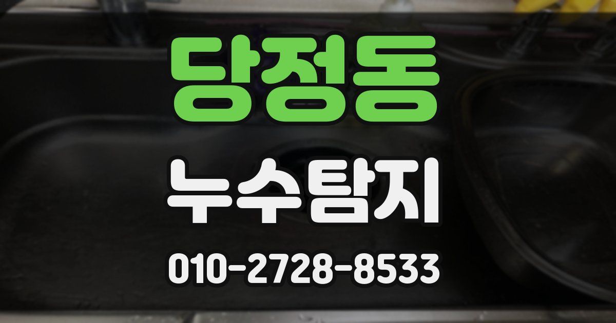 당정동 누수공사