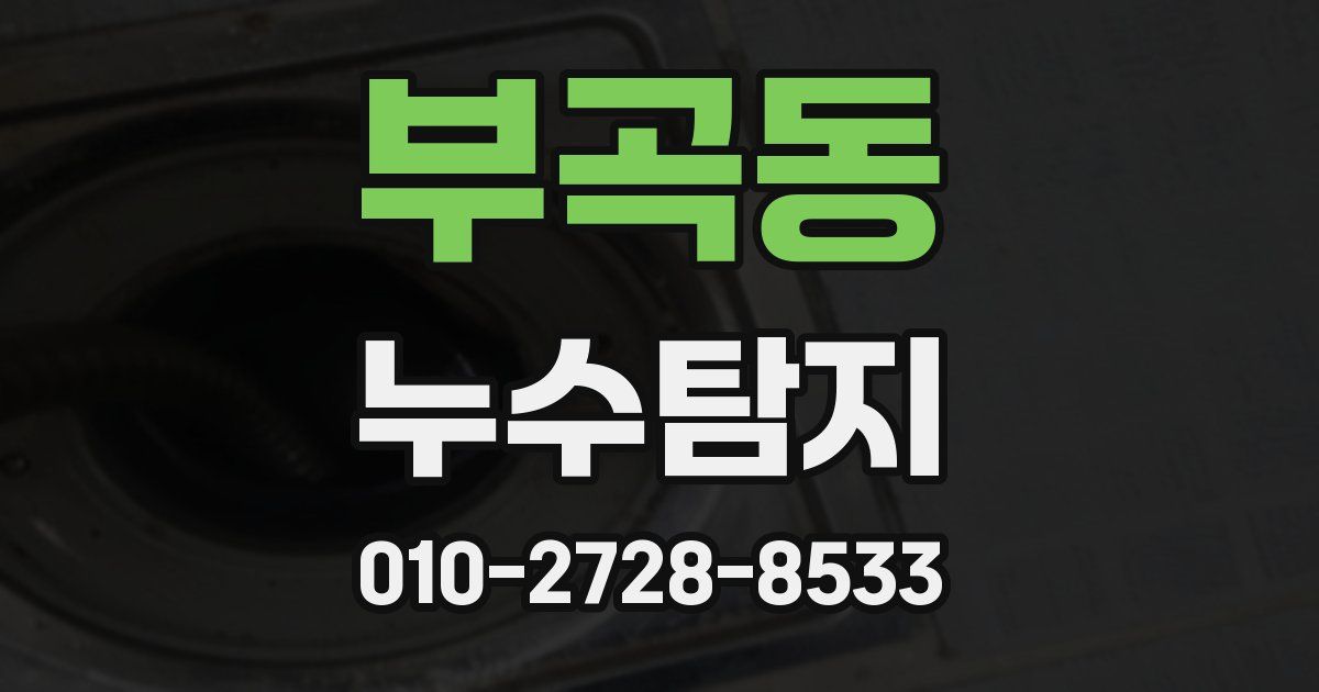 부곡동 누수공사