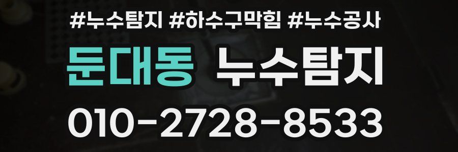 둔대동 누수탐지업체