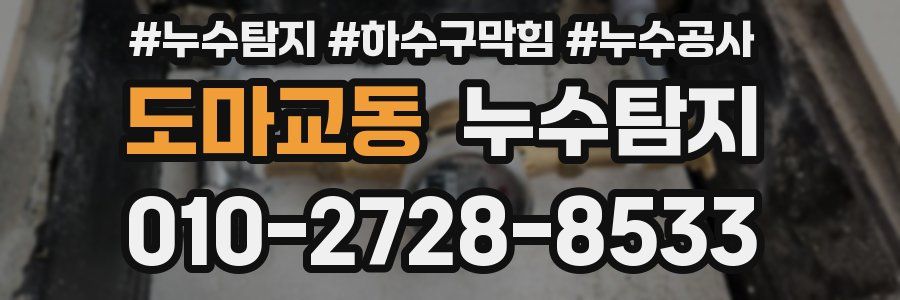 도마교동 누수탐지업체