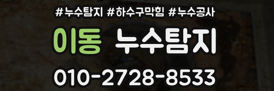 이동 누수탐지업체