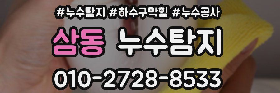 삼동 누수탐지업체