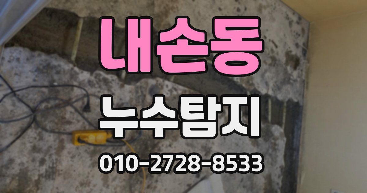 내손동 누수공사