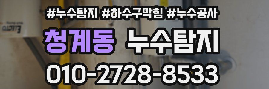 청계동 누수탐지업체