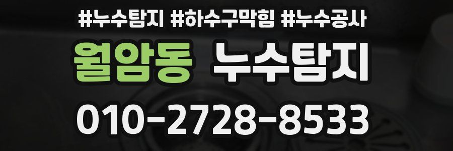 월암동 누수탐지업체