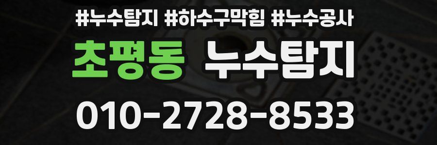 초평동 누수탐지업체