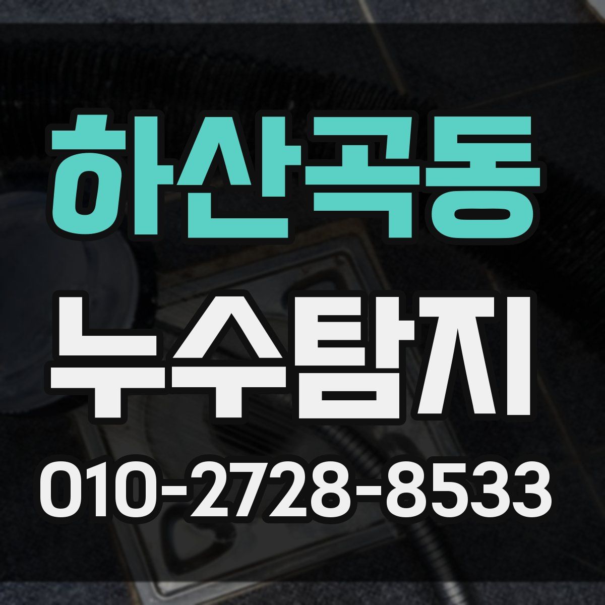 하산곡동 누수탐지