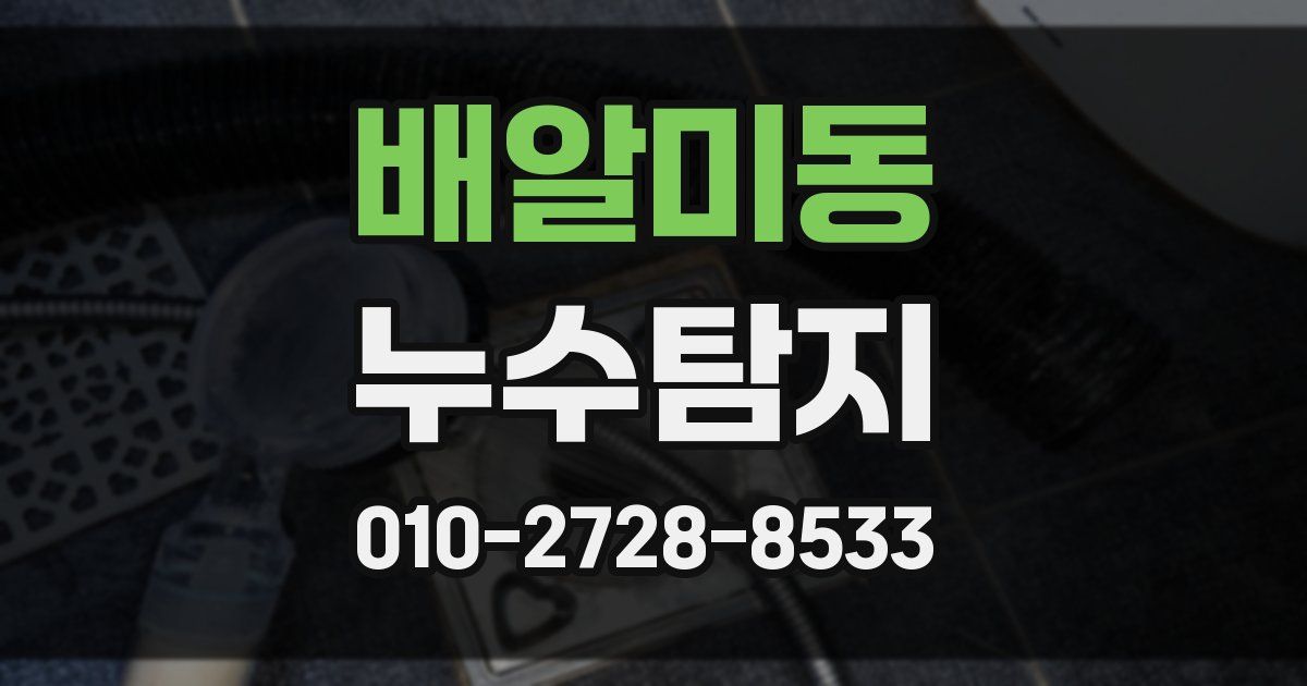 배알미동 누수공사