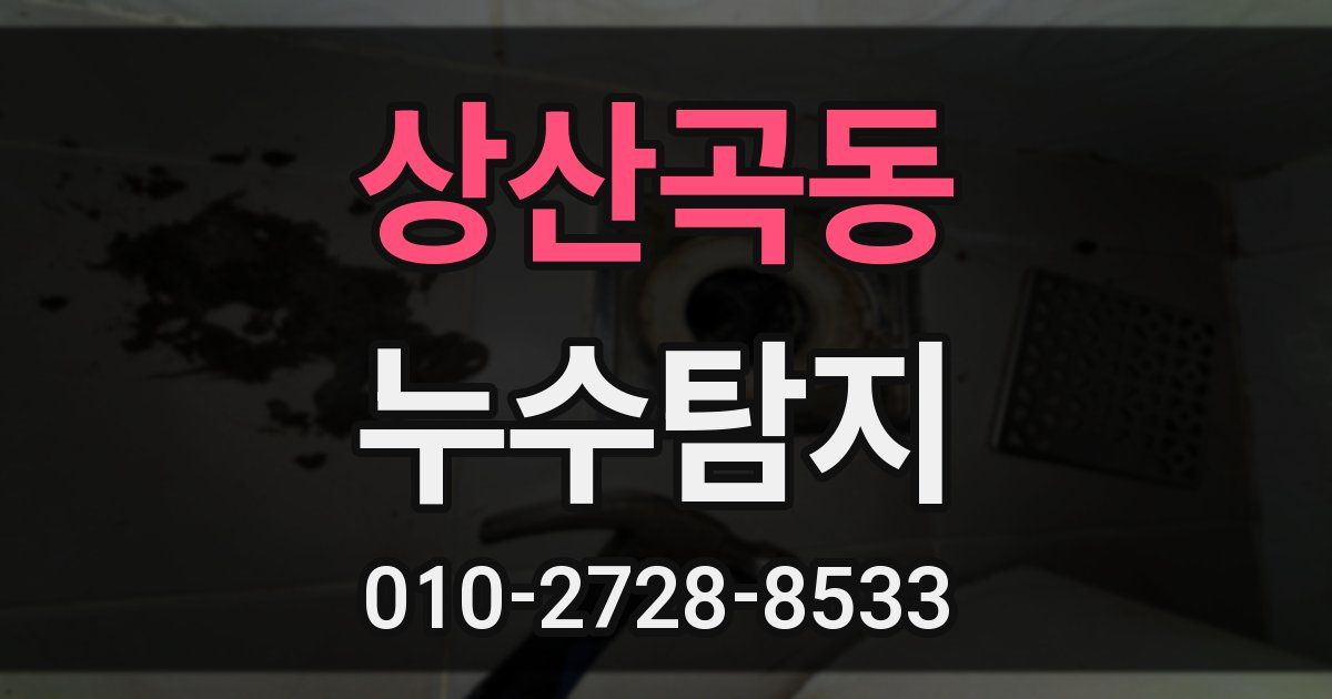 상산곡동 누수공사