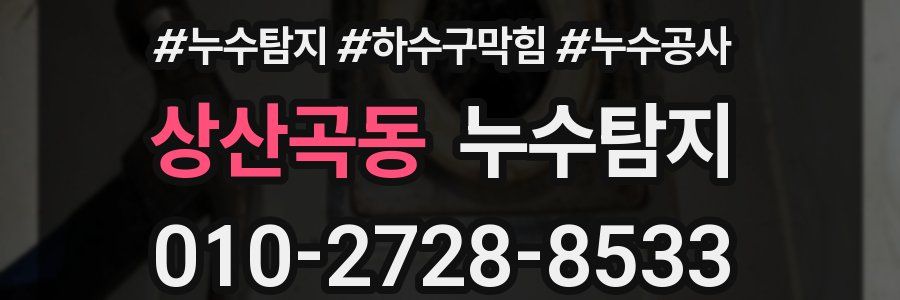 상산곡동 누수탐지업체