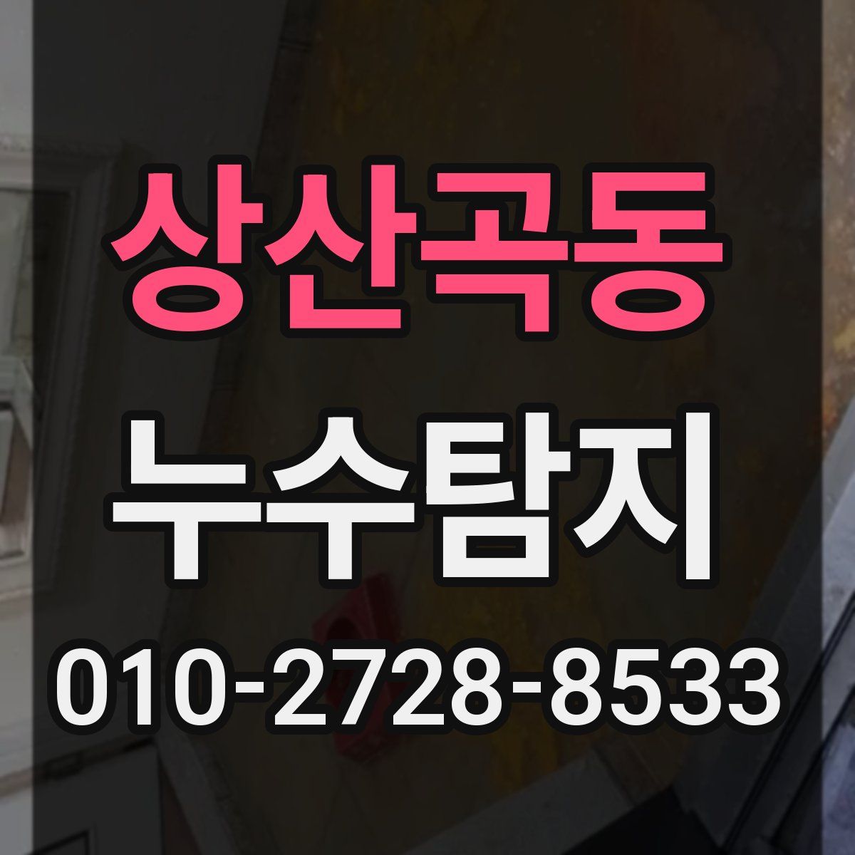 상산곡동 누수탐지