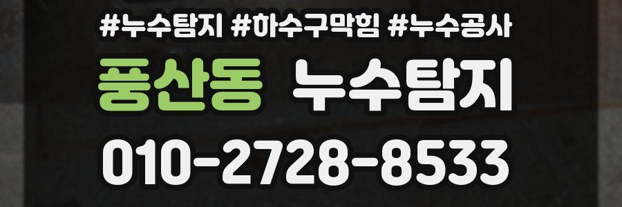 풍산동 누수탐지업체