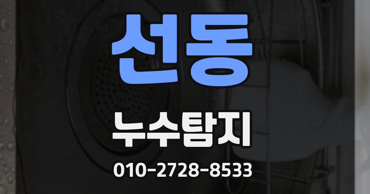 선동 누수공사
