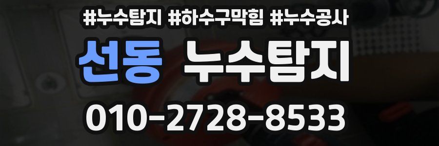 선동 누수탐지업체
