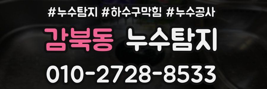 감북동 누수탐지업체