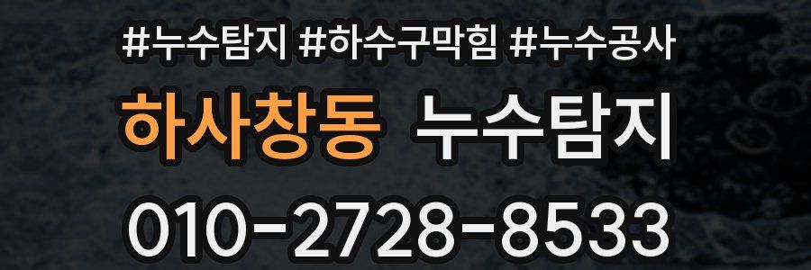 하사창동 누수탐지업체
