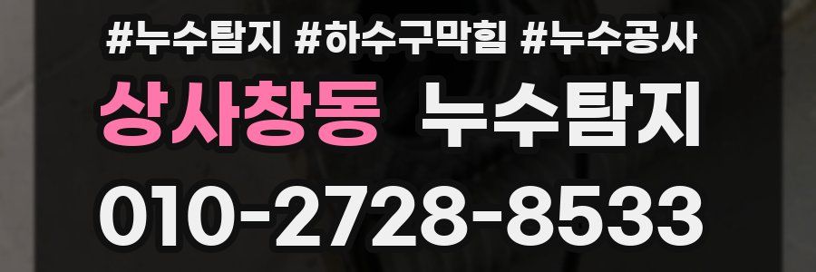 상사창동 누수탐지업체