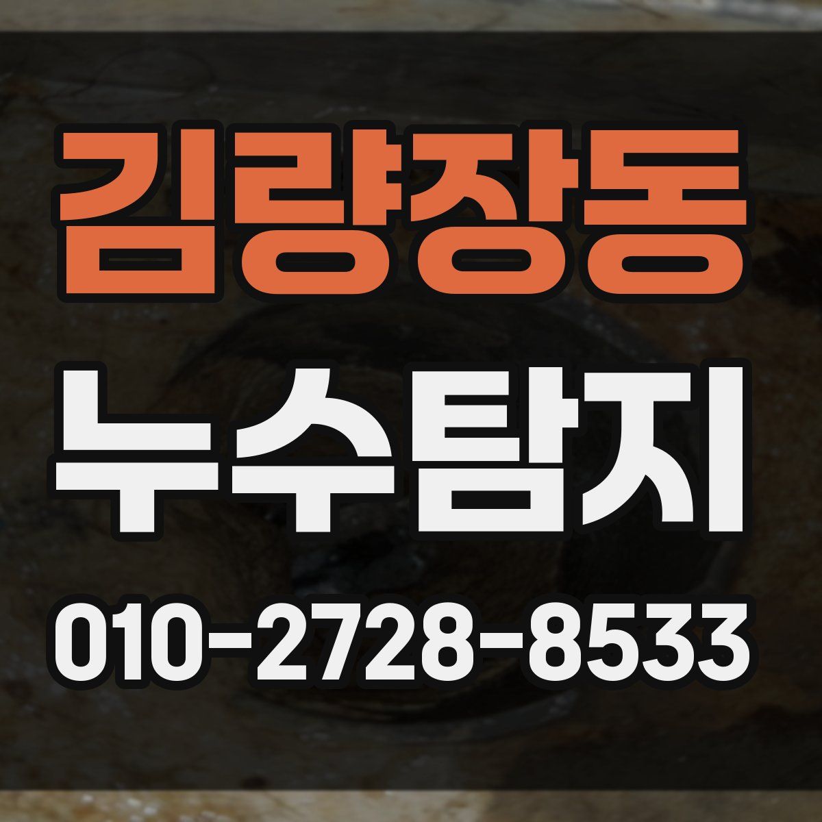 김량장동 누수탐지