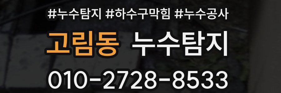 고림동 누수탐지업체
