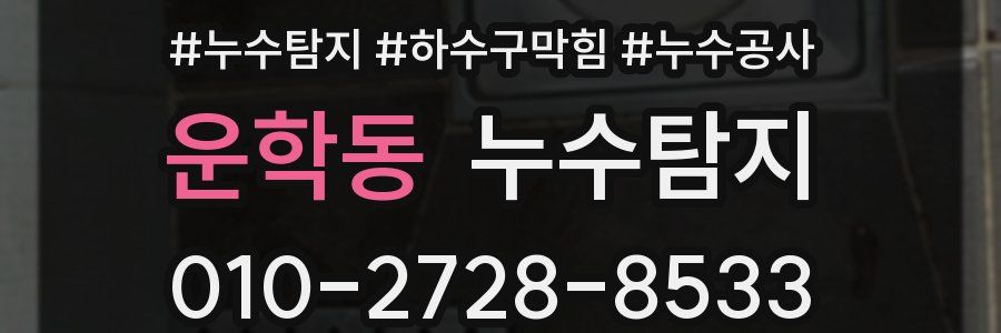 운학동 누수탐지업체