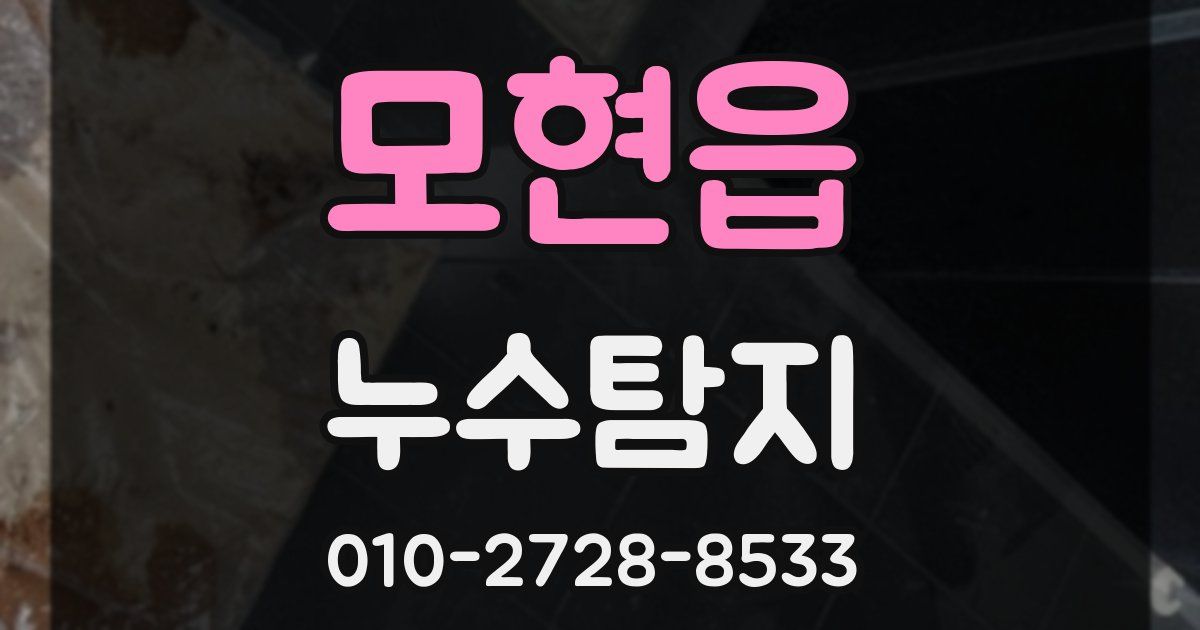 모현읍 누수공사