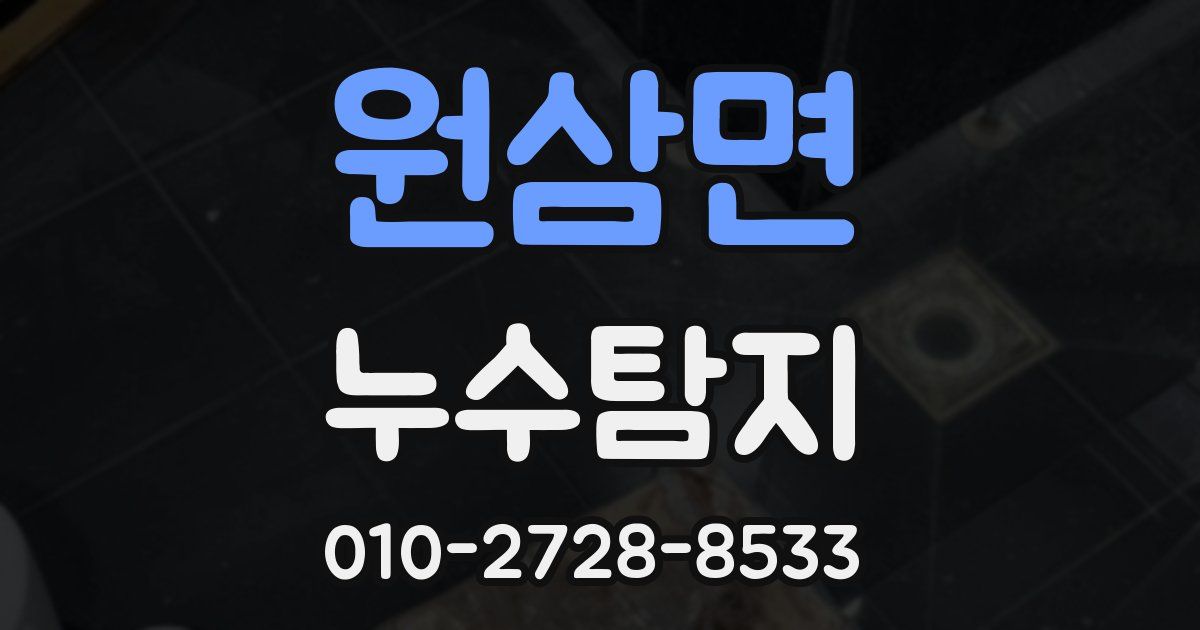 원삼면 누수공사