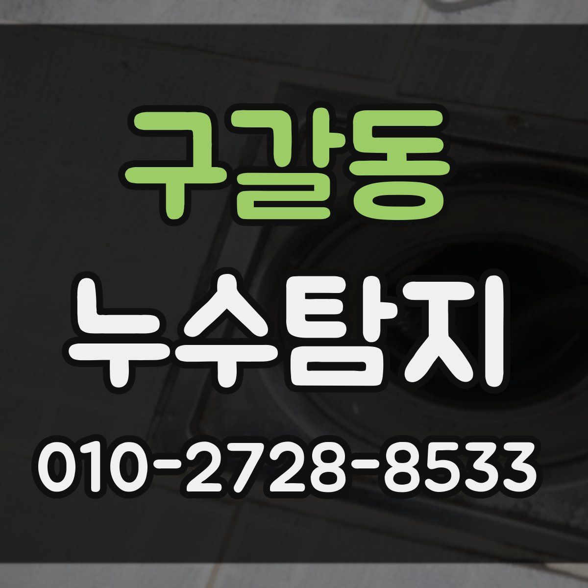 구갈동 누수탐지