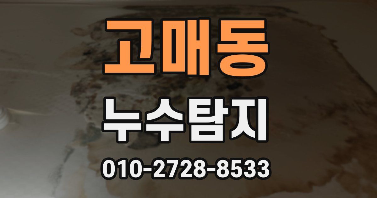 고매동 누수공사