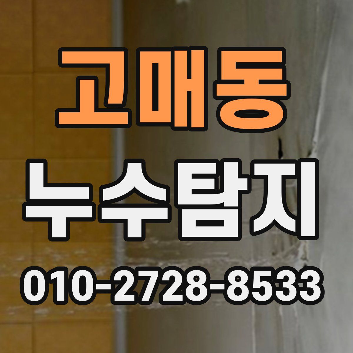 고매동 누수탐지