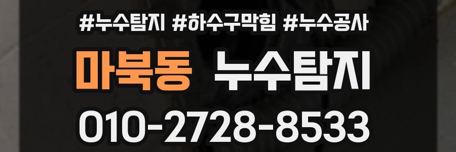 마북동 누수탐지업체